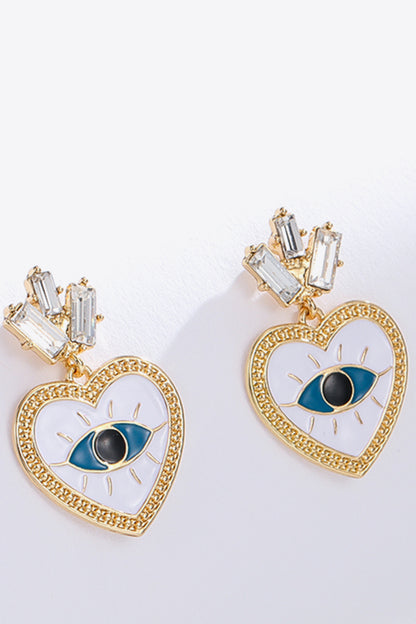 Evil Eye Drop Earrings | AdoreStarr