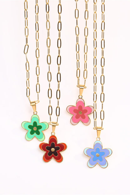 Flower Pendant Necklace | AdoreStarr