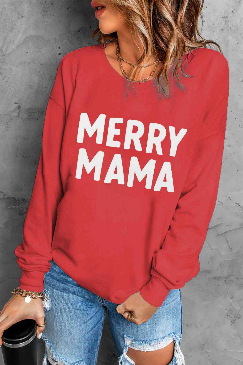 MERRY MAMA Graphic Sweatshirt | AdoreStarr