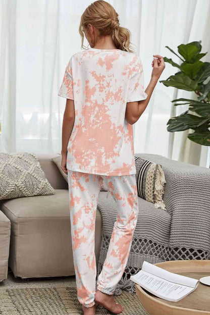 Tie-Dye Tee and Joggers Lounge Set | AdoreStarr