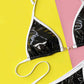Contrast Halter Neck Two-Piece Bikini Set | AdoreStarr