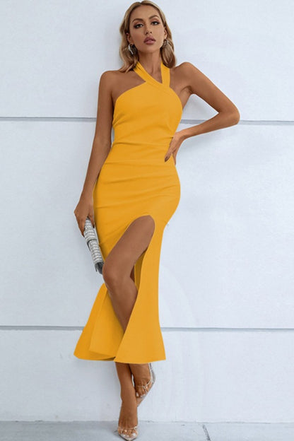 Fishtail Midi Bodycon Dress | AdoreStarr