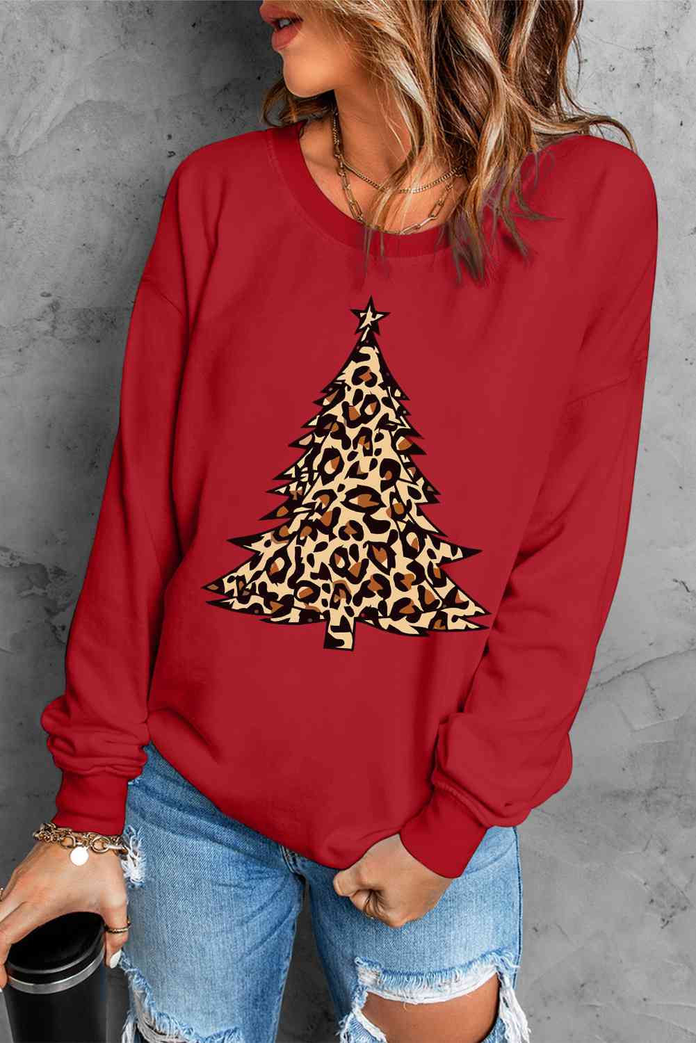 Graphic Christmas Tree Sweatshirt | AdoreStarr