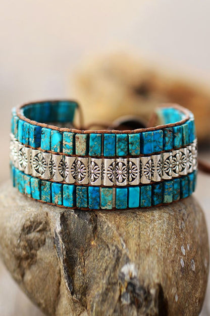 Triple Layer Natural Stone Bracelet | AdoreStarr