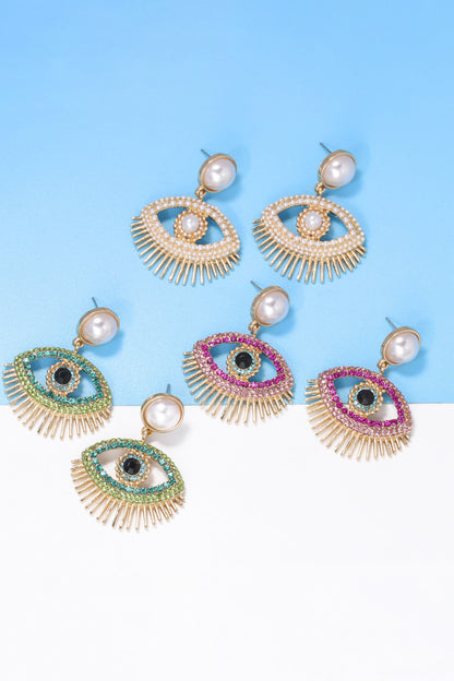 Evil Eye Shape Dangle Earrings | AdoreStarr