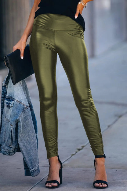 PU Leather Skinny Leggings | AdoreStarr