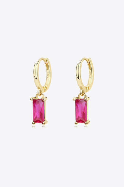 Retro Cubic Drop Earrings | AdoreStarr