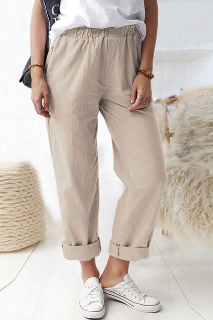 Paperbag Waist Pull-On Pants | AdoreStarr