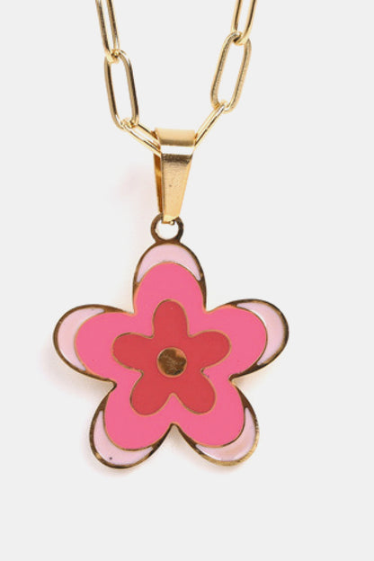 Flower Pendant Necklace | AdoreStarr