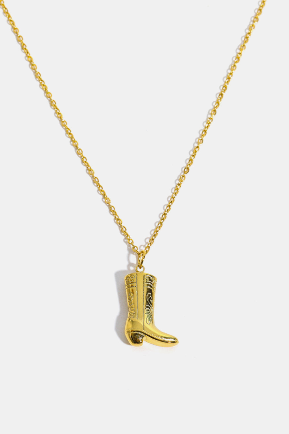 Cowboy Boot Pendant Necklace | AdoreStarr