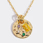 Inlaid Multicolored Pendant Necklace | AdoreStarr