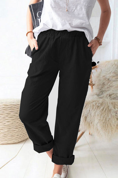 Paperbag Waist Pull-On Pants | AdoreStarr