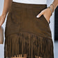 Fringe Detail Mini Skirt | AdoreStarr