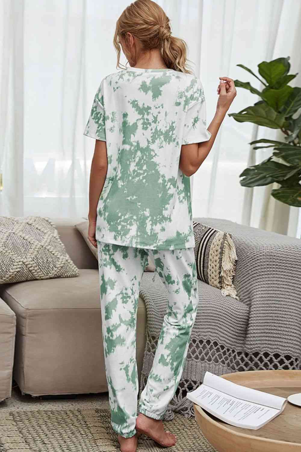 Tie-Dye Tee and Joggers Lounge Set | AdoreStarr