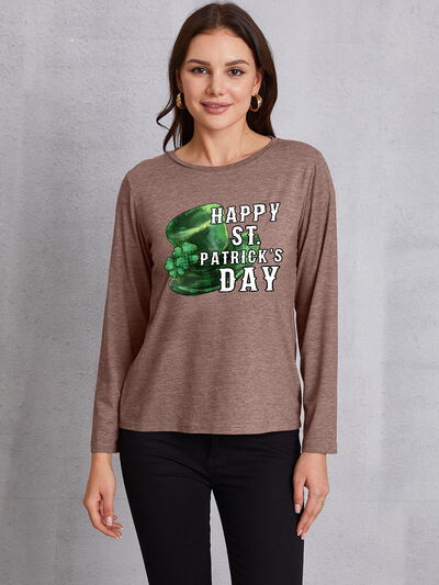 HAPPY ST. PATRICK'S DAY Round Neck T-Shirt | AdoreStarr