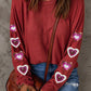 Heart Sequin Long Sleeve T-Shirt | AdoreStarr