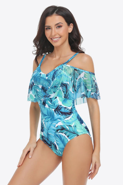 Cold-Shoulder One-Piece Swimsuit | AdoreStarr