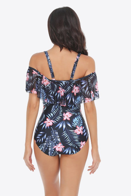 Cold-Shoulder One-Piece Swimsuit | AdoreStarr