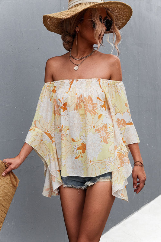 Floral Off-Shoulder Blouse | AdoreStarr