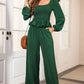 Smocked Square Neck Top and Pants Set | AdoreStarr
