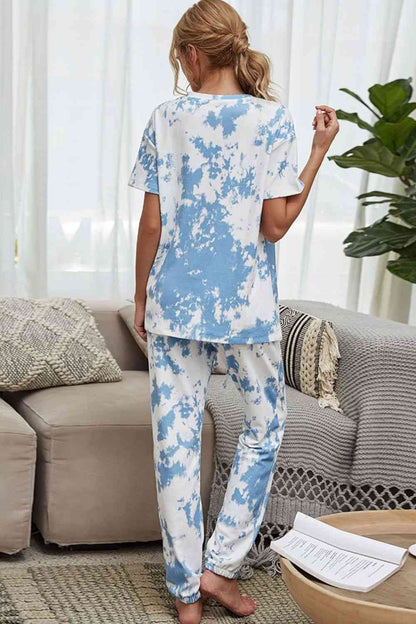 Tie-Dye Tee and Joggers Lounge Set | AdoreStarr