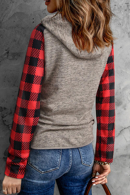 Plaid Christmas Tree Graphic Hoodie | AdoreStarr