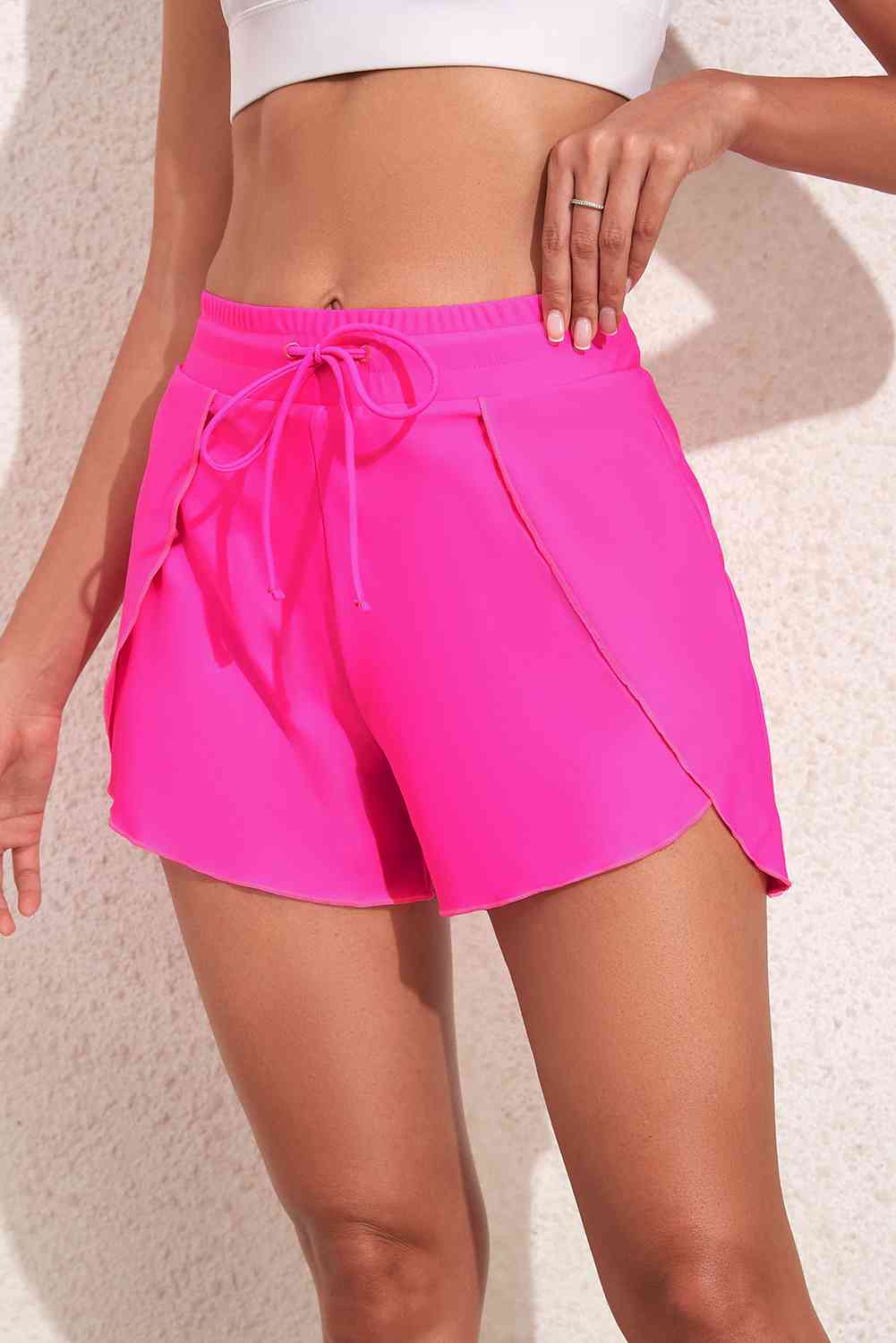 Drawstring Waist Swim Shorts | AdoreStarr