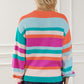 Striped Round Neck Knit Top | AdoreStarr