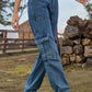 Pocketed Long Jeans | AdoreStarr