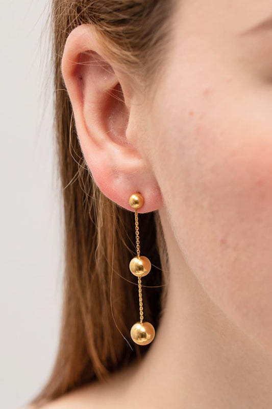 Ball Bead and Chain Earrings | AdoreStarr