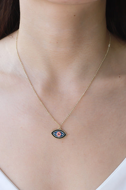 Evil Eye Pendant Chain Necklace | AdoreStarr