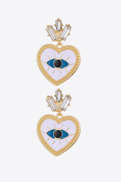 Evil Eye Drop Earrings | AdoreStarr