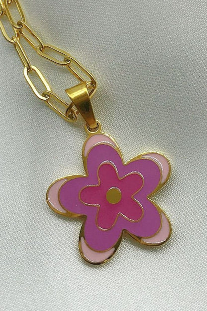 Flower Pendant Necklace | AdoreStarr