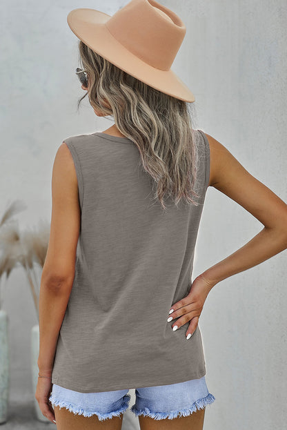 Quarter-Snap Scoop Neck Tank | AdoreStarr