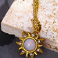 Opal Sun Pendant Necklace | AdoreStarr