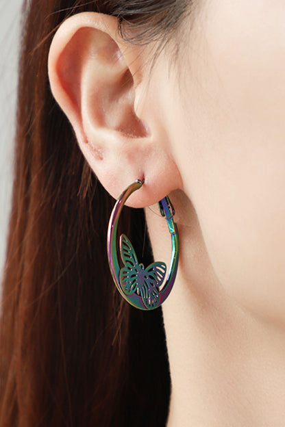 Butterfly Huggie Earrings | AdoreStarr