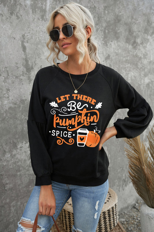 LET THERE BE PUMPKIN SPICE Graphic Sweatshirt | AdoreStarr