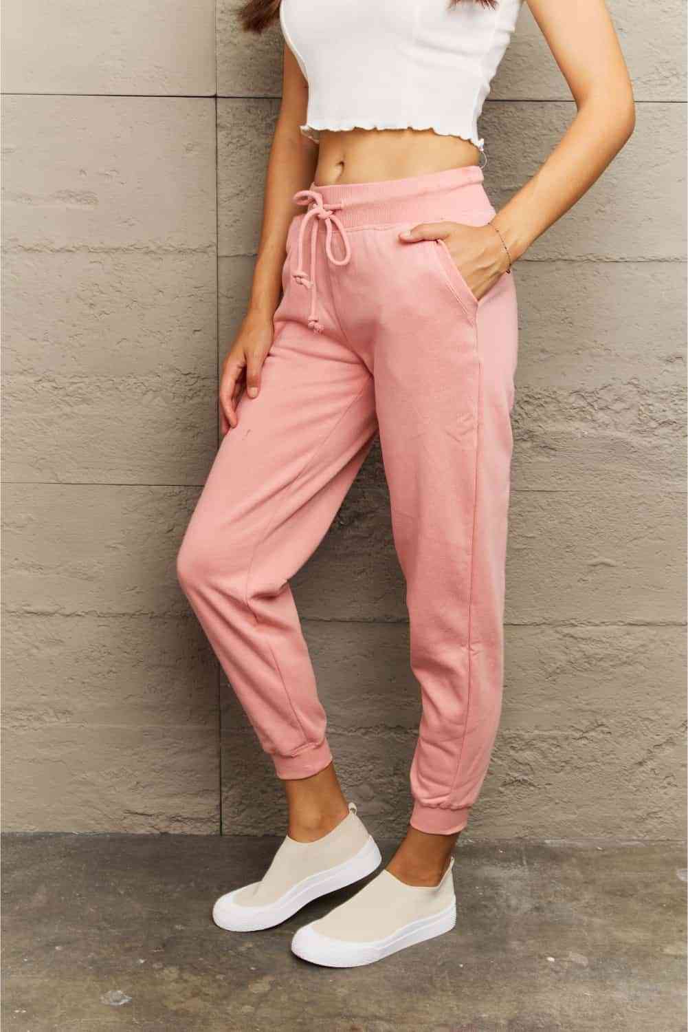 Tie Waist Long Sweatpants | AdoreStarr