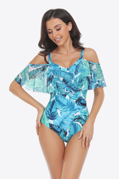 Cold-Shoulder One-Piece Swimsuit | AdoreStarr