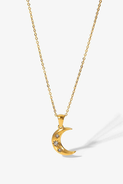 Moon Pendant Necklace | AdoreStarr