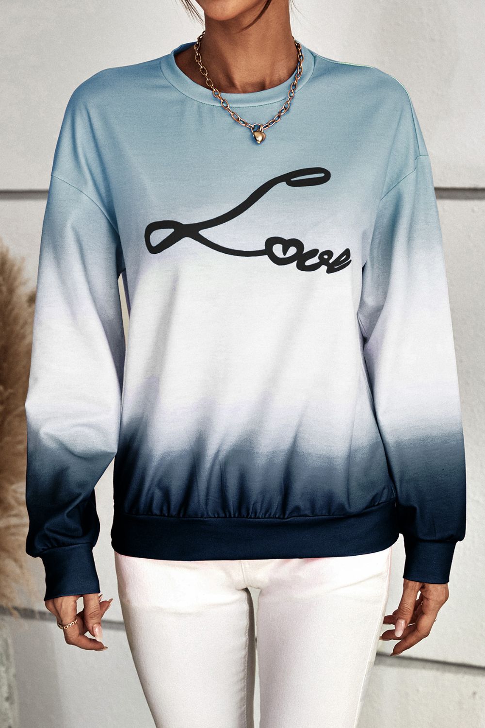 Gradient LOVE Sweatshirt | AdoreStarr