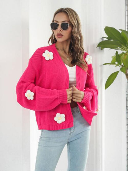 Floral Long Sleeve Cardigan | AdoreStarr