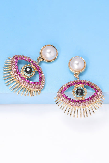 Evil Eye Shape Dangle Earrings | AdoreStarr