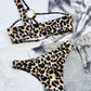 Leopard One-Shoulder Bikini Set | AdoreStarr