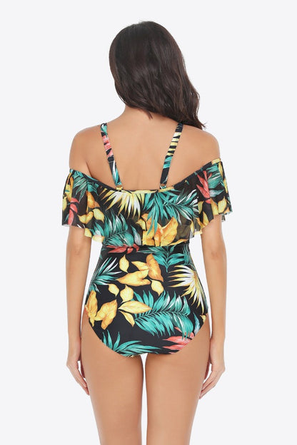 Cold-Shoulder One-Piece Swimsuit | AdoreStarr