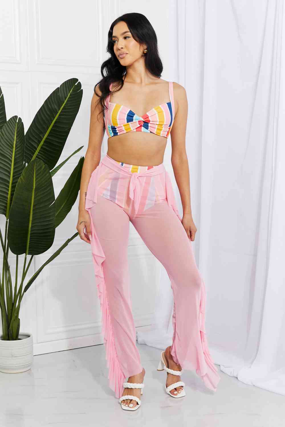 Take Me To The Beach Mesh Cover-Up Pants | AdoreStarr