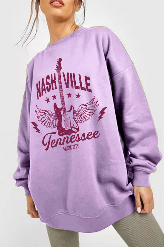 NASHVILLE TENNESSEE MUSIC CITY Sweatshirt | AdoreStarr