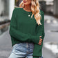 Round Neck Long Sleeve Sweater | AdoreStarr
