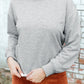 Trim Ribbed Sweatshirt | AdoreStarr