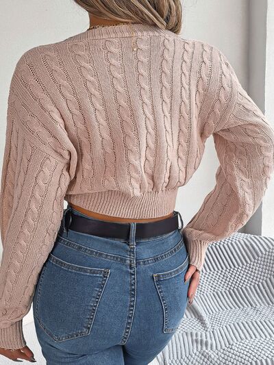 Twisted Cable-Knit Sweater | AdoreStarr